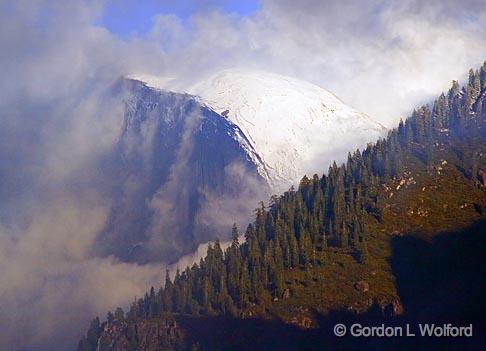 Half Dome Swathed in Clouds_22883.jpg - Photographed in Yosemite National Park, California, USA.